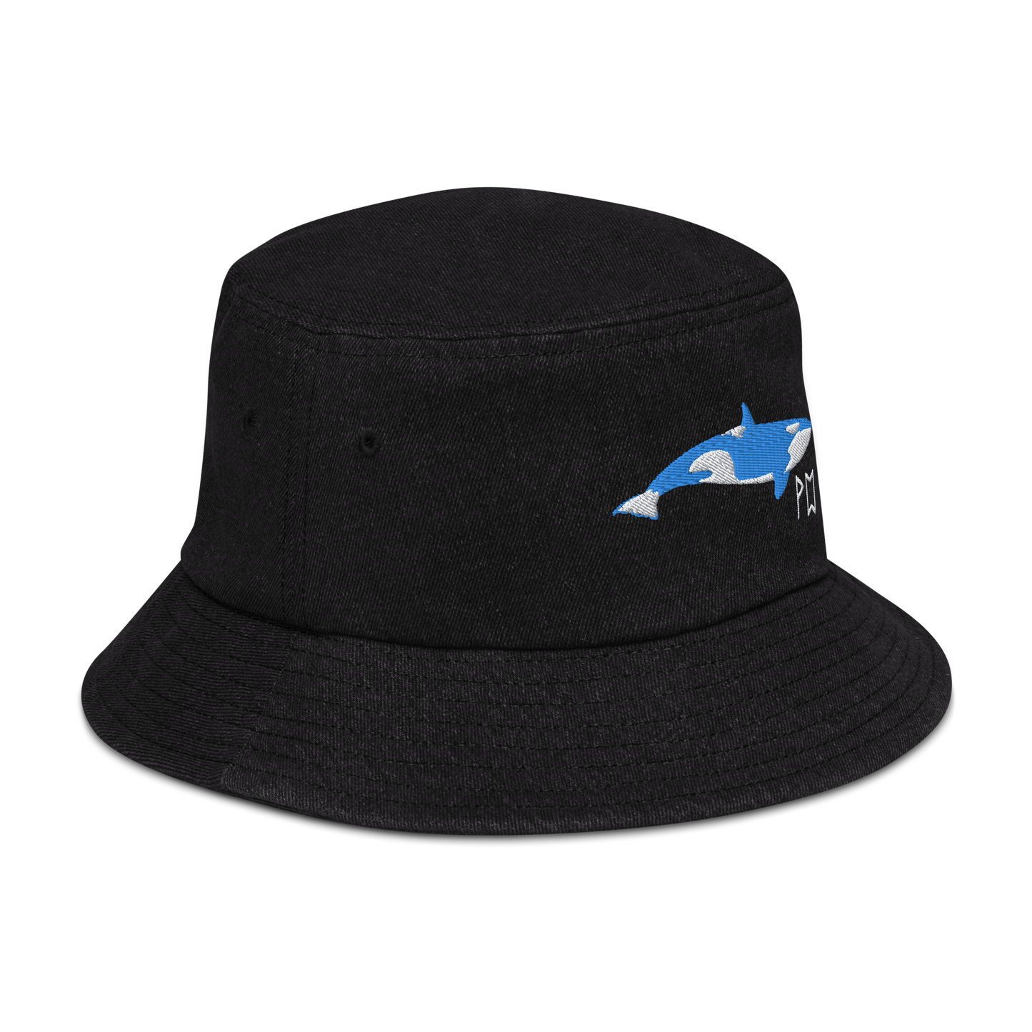 Killer Whale Denim bucket hat