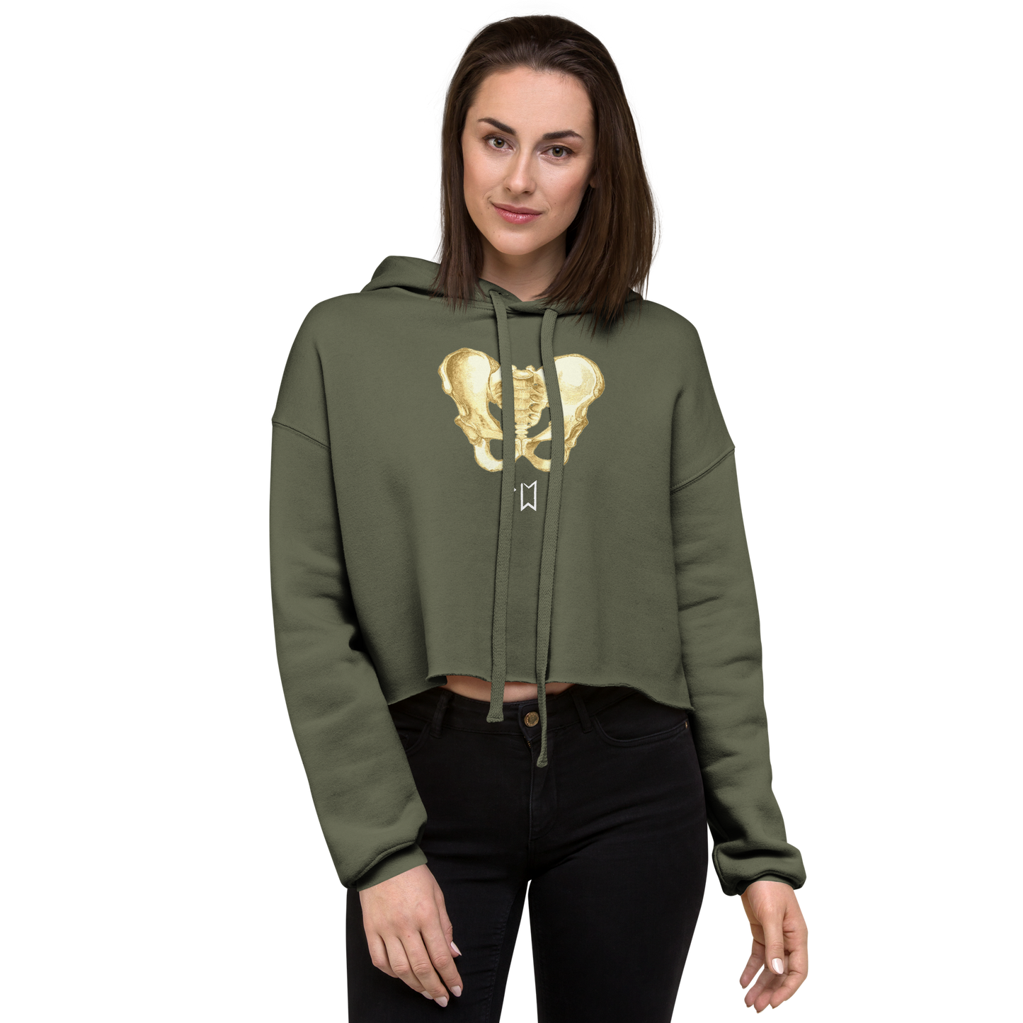 Bones Crop Hoodie