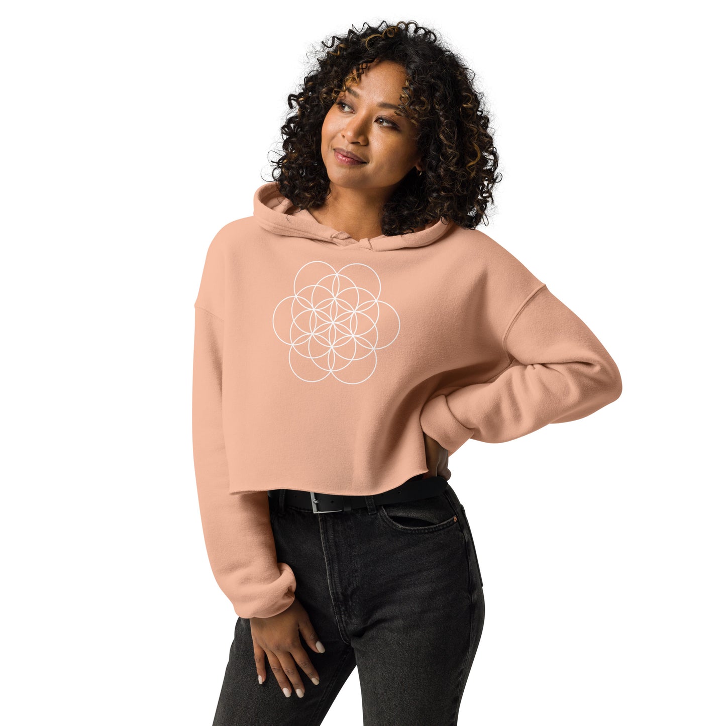 Flower of Life Crop Hoodie