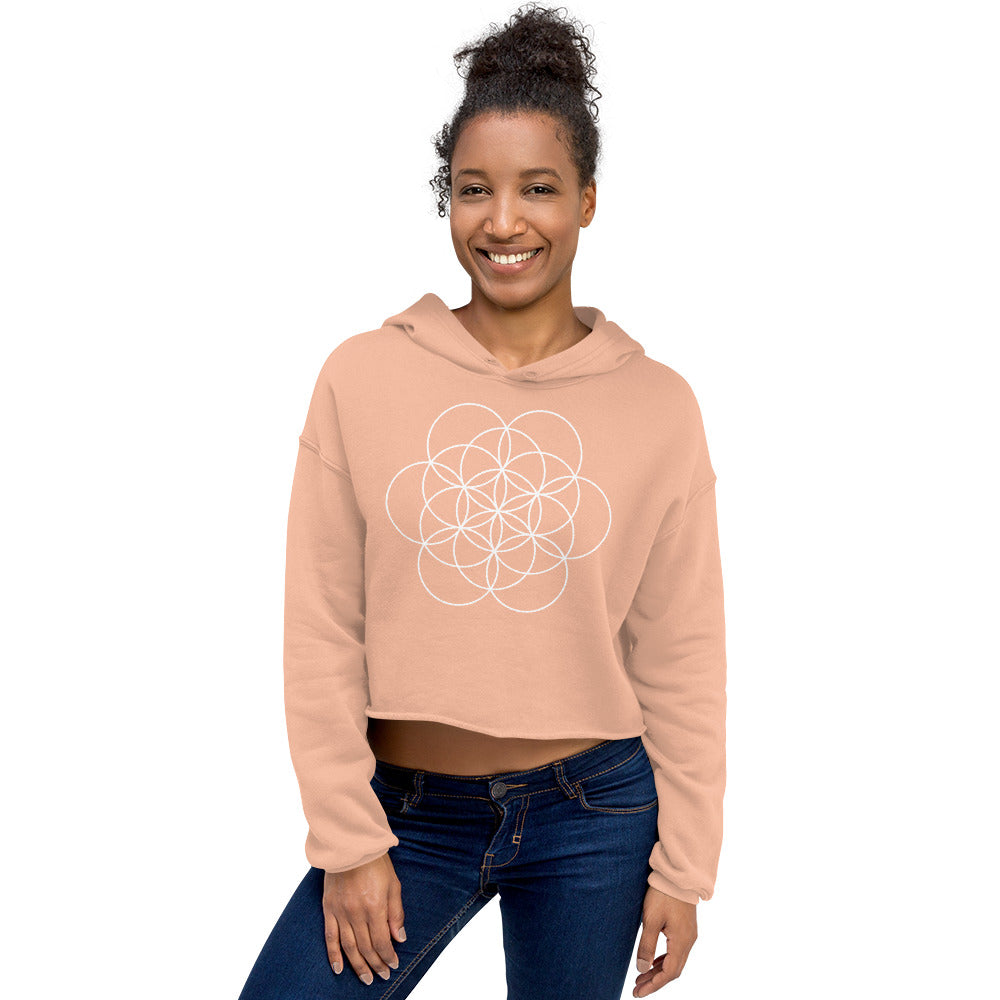 Flower of Life Crop Hoodie