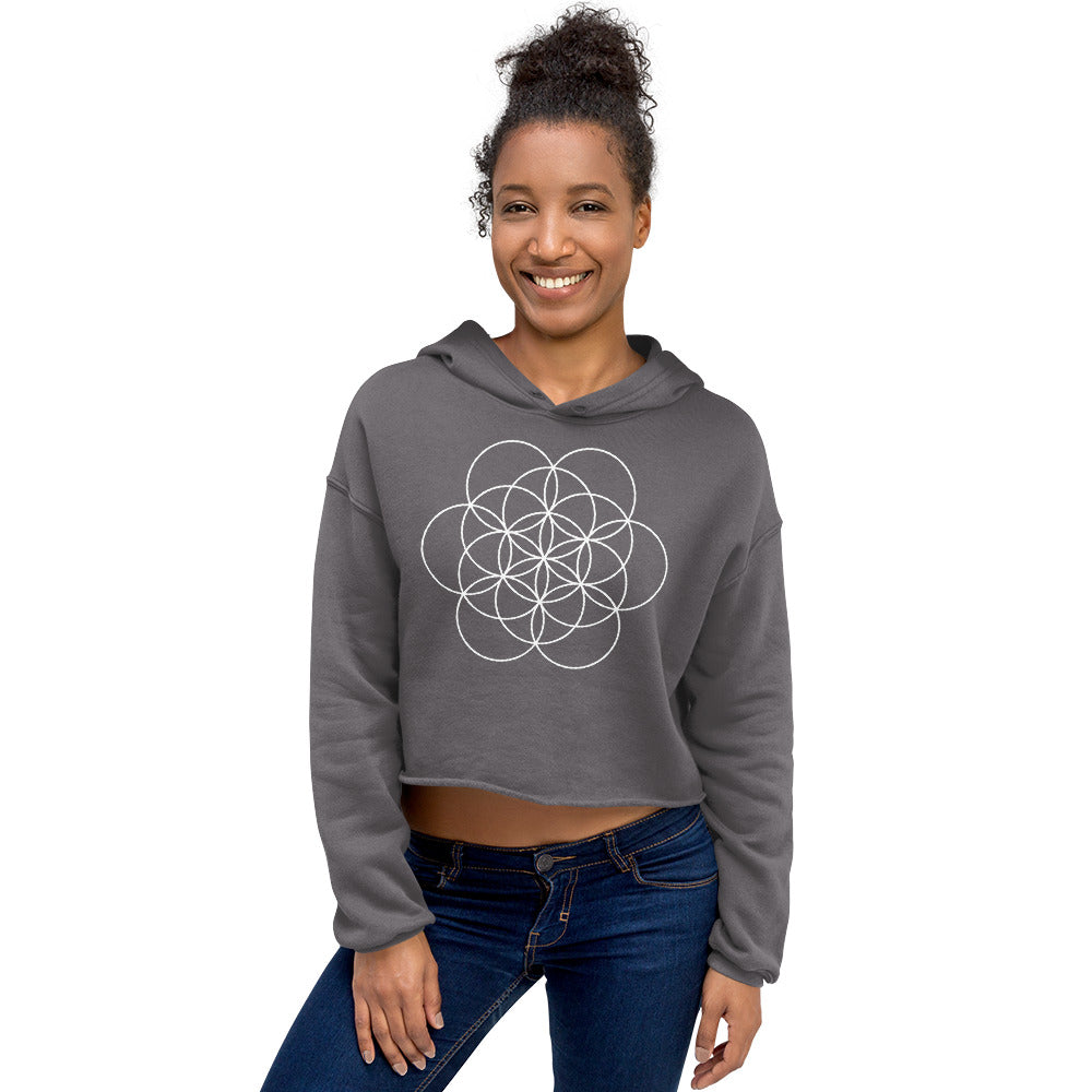 Flower of Life Crop Hoodie