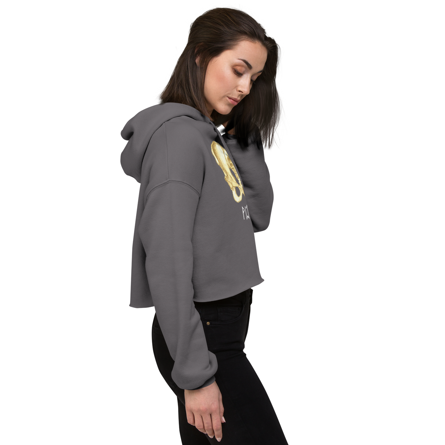 Bones Crop Hoodie