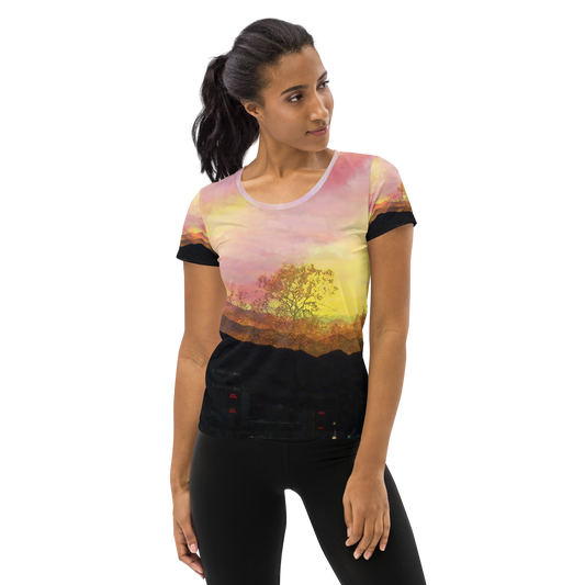 City Sunrise Women's Athletic T-shirt