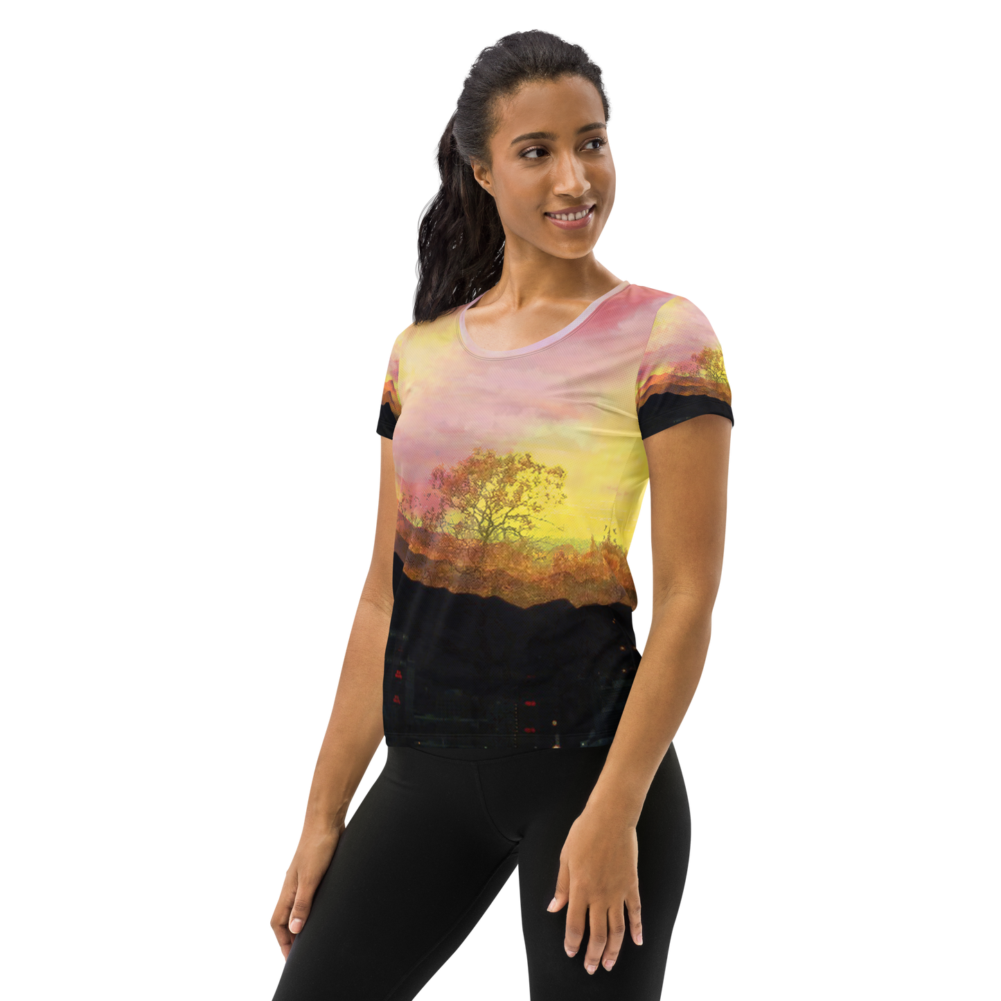 City Sunrise Women's Athletic T-shirt