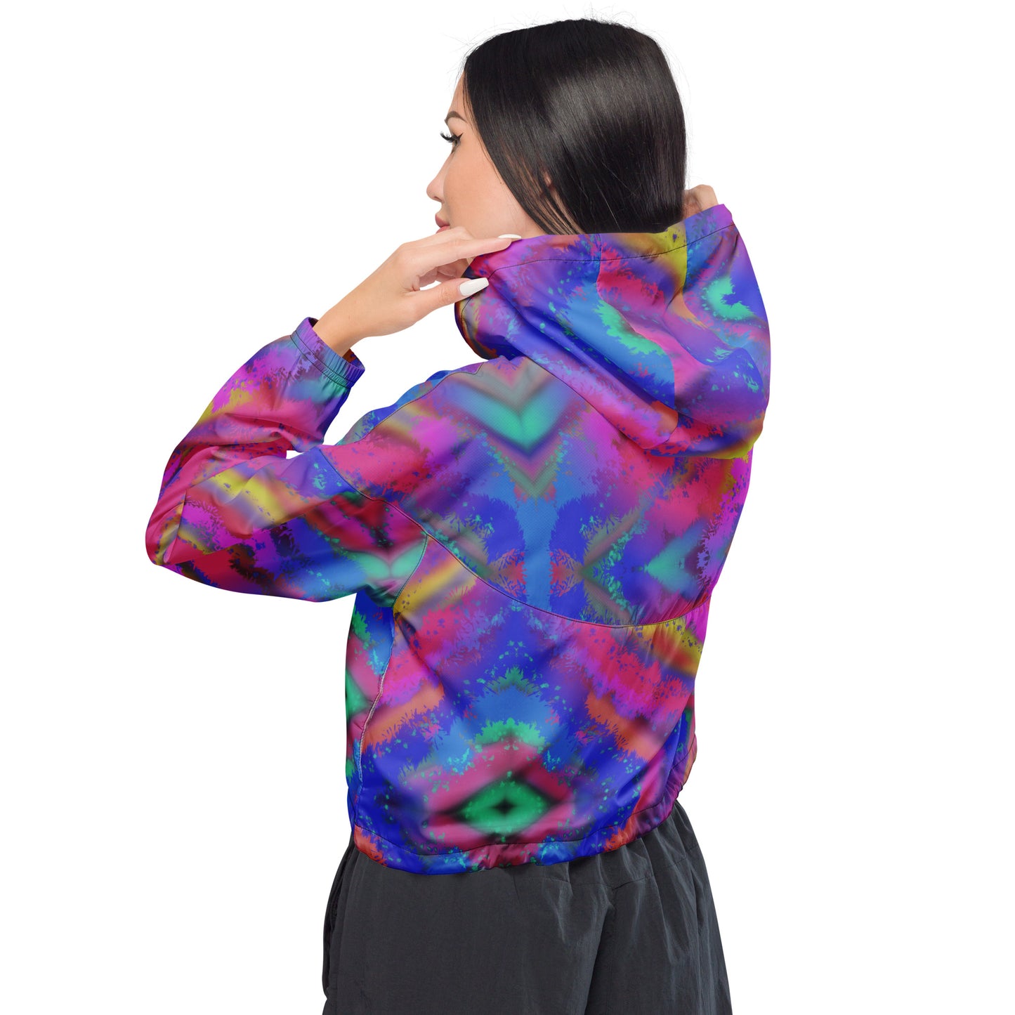 Paint Cropped Windbreaker