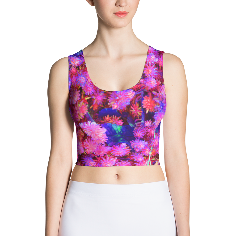 Neon Blooms Crop Top