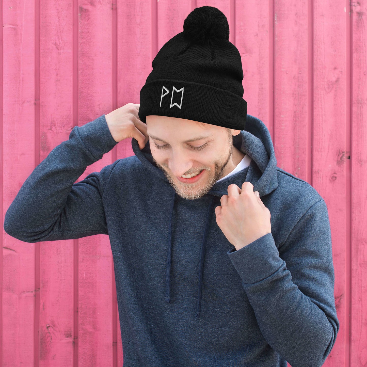 Original Runes Pom-Pom Beanie