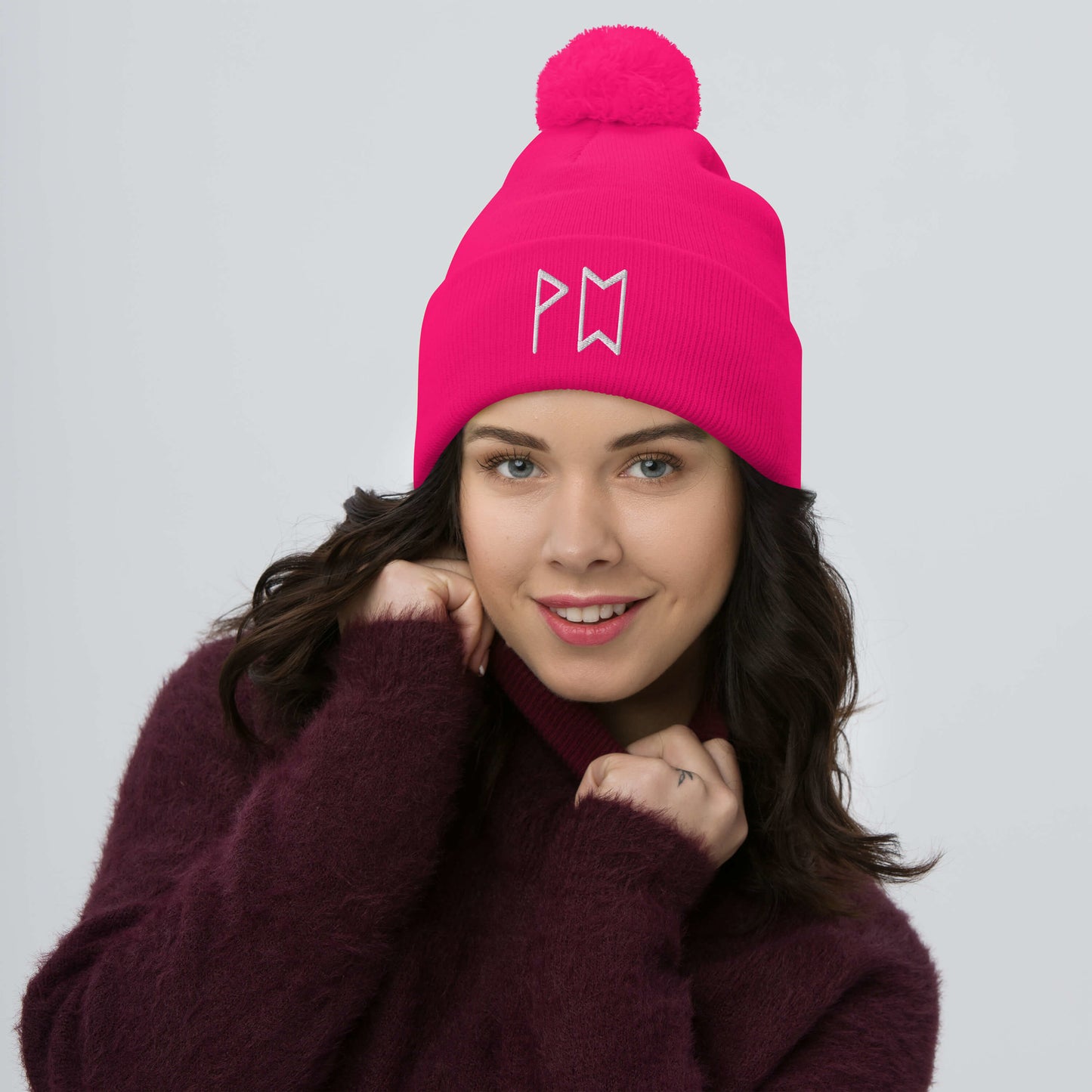 Original Runes Pom-Pom Beanie