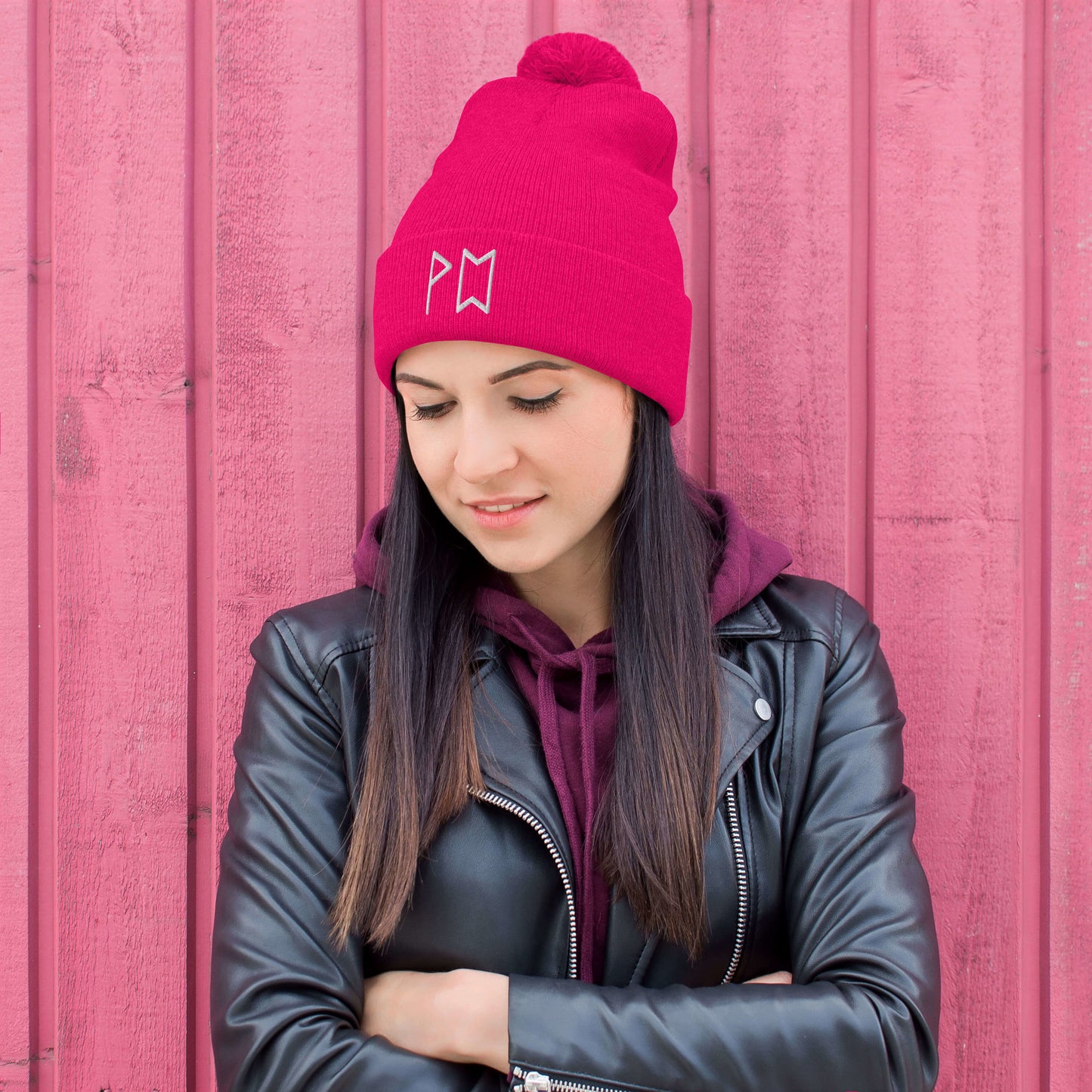 Original Runes Pom-Pom Beanie