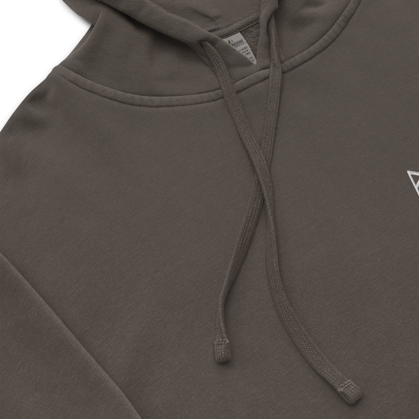 Embroidered Runes Pigment-dyed Hoodie