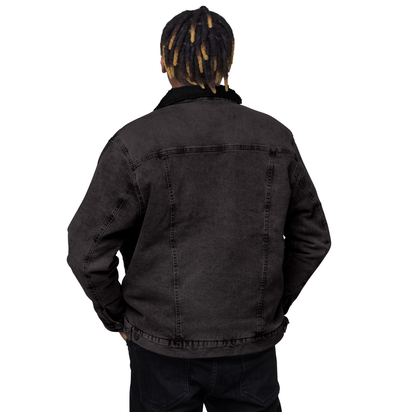 Runes Denim Sherpa Jacket