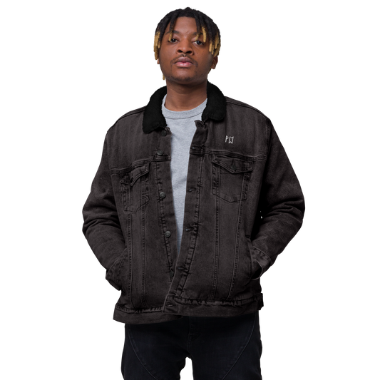 Runes Denim Sherpa Jacket