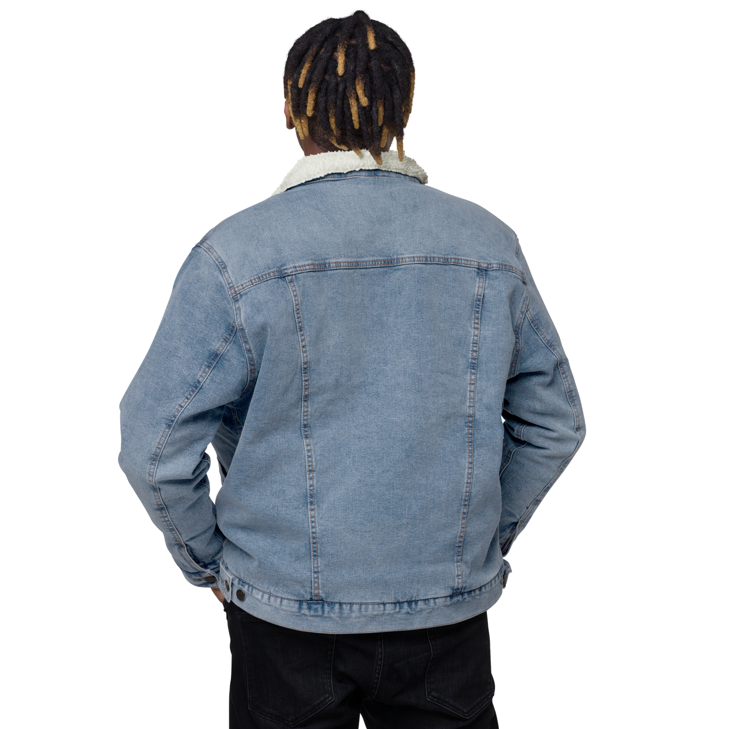 Runes Denim Sherpa Jacket